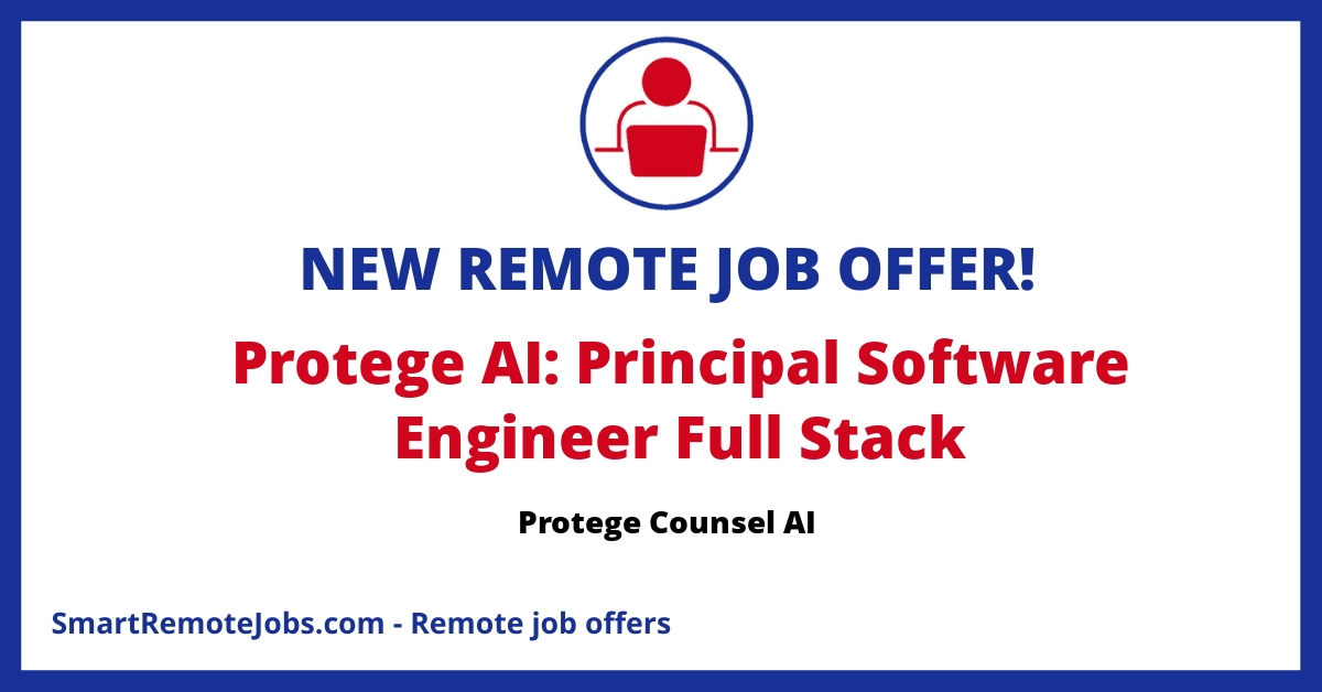 Join Protege Counsel as a Full Stack Developer with Node.js, React.js experience, UX/UI design skills, and 3rd party API integration.