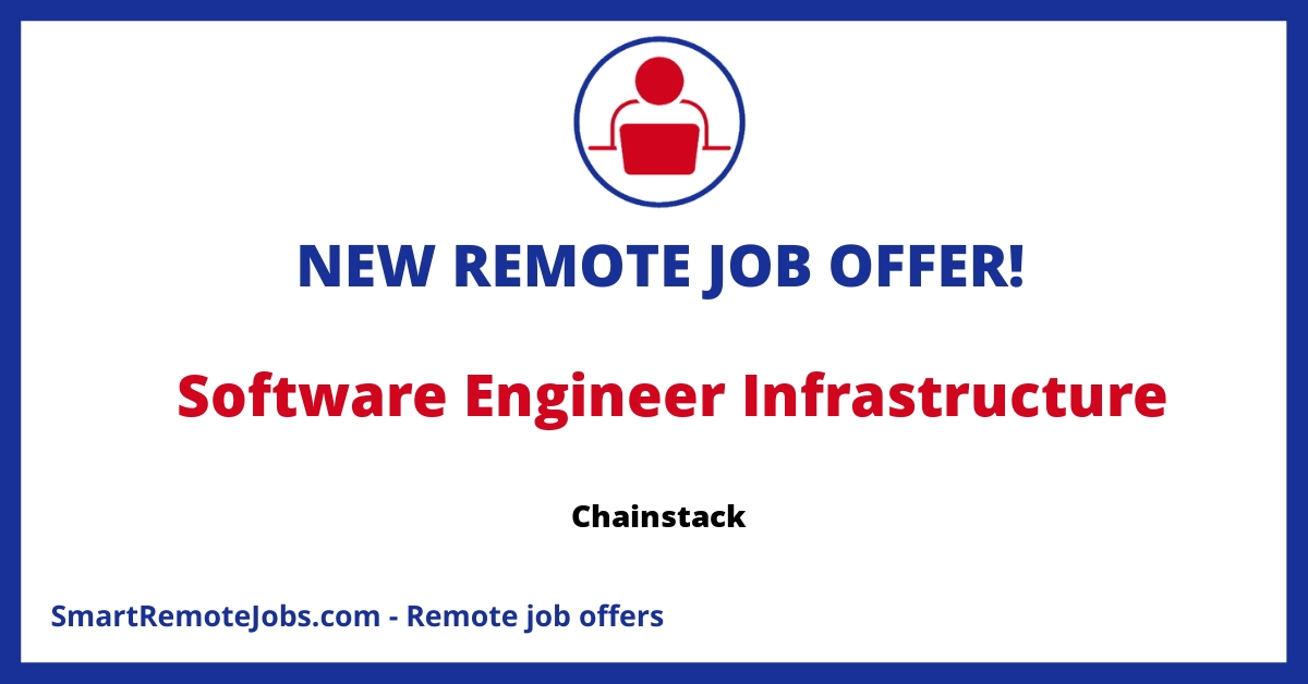 Join Chainstack: a leader in Web3 services! Remote opportunities within EU time zones for Go devs skilled in Kubernetes & CI/CD. Competitive salary & stock.