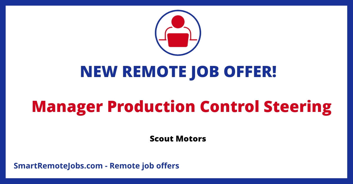 Join Scout Motors and lead production steering operations to revolutionize the electric pick-up truck and SUV market while enjoying a competitive package.