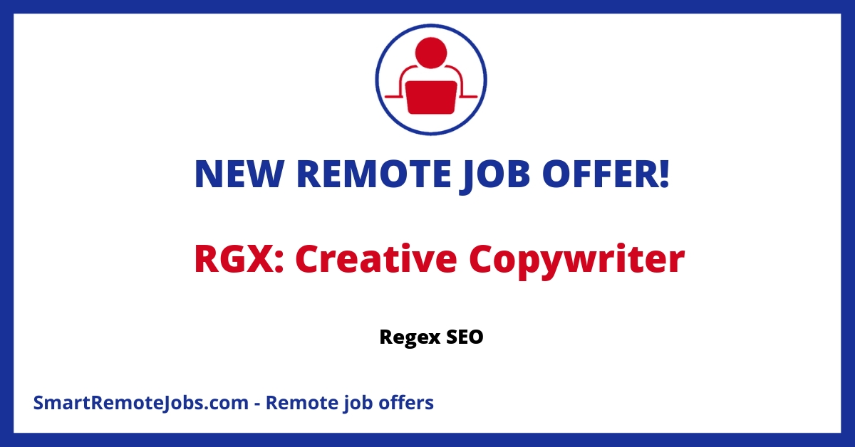 Join Regex SEO as a copywriter and propel brands to success with engaging digital copy. Enjoy amazing benefits and a caring team culture.