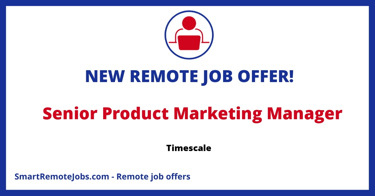 Join Timescale as a Sr. Product Marketing Manager focusing on our PostgreSQL database platform! Remote role centered in Eastern North America.