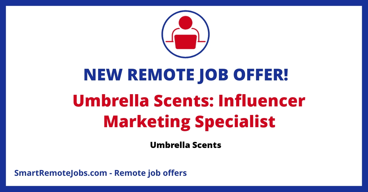 Join Umbrella Scents as an influencer marketing specialist. Help grow our perfume brands through strategic partnerships and social media networking.